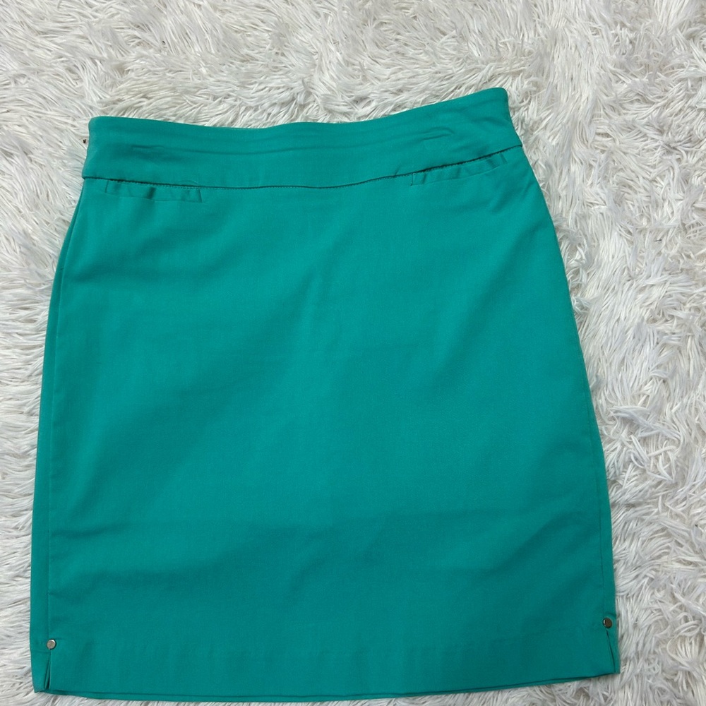 NWOT.Kim Rogers Teal Skort Skirt size 6